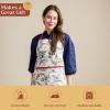 image:imageMaison d Hermine 100 Cotton Apron for women with Pocket Kitchen Chef Apron for Men Cooking Mothers Day Gifts117  Holly Time