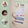 image:imageMaison d Hermine 100 Cotton Apron for women with Pocket Kitchen Chef Apron for Men Cooking Mothers Day Gifts127  Folky Floral
