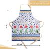 image:imageMaison d Hermine 100 Cotton Apron for women with Pocket Kitchen Chef Apron for Men Cooking Mothers Day Gifts127  Folky Floral