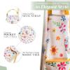 image:imageMaison d Hermine 100 Cotton Apron for women with Pocket Kitchen Chef Apron for Men Cooking Mothers Day Gifts131  Happy Florals  Sweety