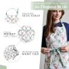 image:imageMaison d Hermine 100 Cotton Apron for women with Pocket Kitchen Chef Apron for Men Cooking Mothers Day Gifts139  Xmas