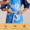 image:imageMaison d Hermine 100 Cotton Apron for women with Pocket Kitchen Chef Apron for Men Cooking Mothers Day Gifts145  Summer Blues