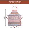 image:imageMaison d Hermine 100 Cotton Apron for women with Pocket Kitchen Chef Apron for Men Cooking Mothers Day Gifts156  Romane