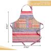image:imageMaison d Hermine 100 Cotton Apron for women with Pocket Kitchen Chef Apron for Men Cooking Mothers Day Gifts160  Ispahan