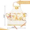 image:imageMaison d Hermine 100 Cotton Apron for women with Pocket Kitchen Chef Apron for Men Cooking Mothers Day Gifts167  Pumpkin Passion