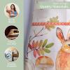 image:imageMaison d Hermine 100 Cotton Apron for women with Pocket Kitchen Chef Apron for Men Cooking Mothers Day Gifts167  Pumpkin Passion