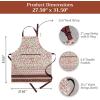 image:imageMaison d Hermine 100 Cotton Apron for women with Pocket Kitchen Chef Apron for Men Cooking Mothers Day Gifts181  Reveillon Au Jardin