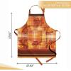 image:imageMaison d Hermine 100 Cotton Apron for women with Pocket Kitchen Chef Apron for Men Cooking Mothers Day Gifts184  Thanksgiving Tartan