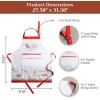 image:imageMaison d Hermine 100 Cotton Apron for women with Pocket Kitchen Chef Apron for Men Cooking Mothers Day Gifts198  Christmas Tradition