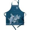 image:imageMaison d Hermine 100 Cotton Apron for women with Pocket Kitchen Chef Apron for Men Cooking Mothers Day Gifts011  Peacock Utopia  Deep Sea