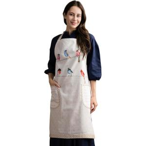 image:imageMaison d Hermine 100 Cotton Apron for women with Pocket Kitchen Chef Apron for Men Cooking Mothers Day Gifts031  Birdies on Wire