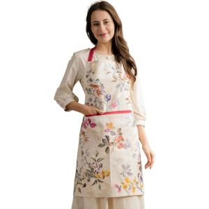 image:imageMaison d Hermine 100 Cotton Apron for women with Pocket Kitchen Chef Apron for Men Cooking Mothers Day Gifts049  Equinoxe  Beige