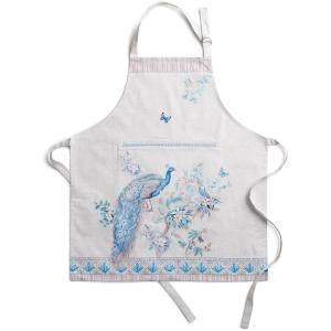 image:imageMaison d Hermine 100 Cotton Apron for women with Pocket Kitchen Chef Apron for Men Cooking Mothers Day Gifts054  Peacock Utopia  Orginal