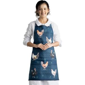 image:imageMaison d Hermine 100 Cotton Apron for women with Pocket Kitchen Chef Apron for Men Cooking Mothers Day Gifts066  Meadow Rooster