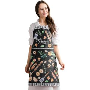 image:imageMaison d Hermine 100 Cotton Apron for women with Pocket Kitchen Chef Apron for Men Cooking Mothers Day Gifts071  Just Bbq