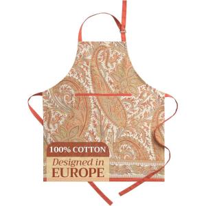 image:imageMaison d Hermine 100 Cotton Apron for women with Pocket Kitchen Chef Apron for Men Cooking Mothers Day Gifts084  Kashmir Paisley