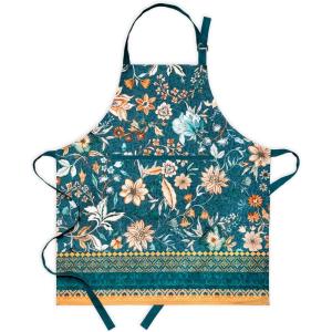 image:imageMaison d Hermine 100 Cotton Apron for women with Pocket Kitchen Chef Apron for Men Cooking Mothers Day Gifts088  Luxury Loft  Dark Teal