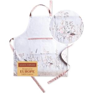image:imageMaison d Hermine 100 Cotton Apron for women with Pocket Kitchen Chef Apron for Men Cooking Mothers Day Gifts090  Meadow Florals  Brown