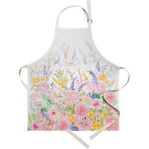 image:imageMaison d Hermine 100 Cotton Apron for women with Pocket Kitchen Chef Apron for Men Cooking Mothers Day Gifts100  Valentine Bouquet