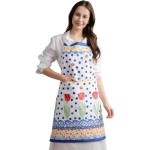 image:imageMaison d Hermine 100 Cotton Apron for women with Pocket Kitchen Chef Apron for Men Cooking Mothers Day Gifts127  Folky Floral