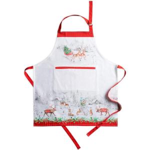 image:imageMaison d Hermine 100 Cotton Apron for women with Pocket Kitchen Chef Apron for Men Cooking Mothers Day Gifts198  Christmas Tradition