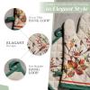 image:imageMaison d Hermine 100 Cotton Oven Mitt amp Pot Holder Set 75x13 amp 8x8 Heat Resistant BBQ Cooking Gloves with Loop for Thanksgiving Christmas Decorations Handling Hot Pans Recolte