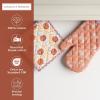 image:imageMaison d Hermine 100 Cotton Oven Mitt amp Pot Holder Set 75x13 amp 8x8 Heat Resistant BBQ Cooking Gloves with Loop for Thanksgiving Christmas Decorations Handling Hot Pans Harvest Festival
