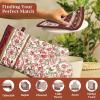 image:imageMaison d Hermine 100 Cotton Oven Mitt amp Pot Holder Set 75x13 amp 8x8 Heat Resistant BBQ Cooking Gloves with Loop for Thanksgiving Christmas Decorations Handling Hot Pans Reveillon Au Jardin