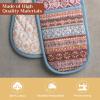 image:imageMaison d Hermine Double Oven Mitt 7 x 35 100 Cotton Heat Resistant BBQ Cooking Gloves with Loop for Thanksgiving Christmas Decorations Baking Cooking Barbeque Handling Hot Pan Fair Isle