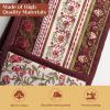 image:imageMaison d Hermine Double Oven Mitt 7 x 35 100 Cotton Heat Resistant BBQ Cooking Gloves with Loop for Thanksgiving Christmas Decorations Baking Cooking Handling Hot Pan Reveillon Au Jardin
