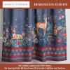 image:imageMaison d Hermine Kitchen Curtain Set for Windows 100 Cotton Set of Kitchen Curtain Valance for Home 2 Tier 28X36 and 1 Valance 56X18 Caf Gifts for Mothers Day Magnolia Mornings068  Christmas Joy