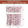 image:imageMaison d Hermine Kitchen Curtain Set for Windows 100 Cotton Set of Kitchen Curtain Valance for Home 2 Tier 28X36 and 1 Valance 56X18 Caf Gifts for Mothers Day Magnolia Mornings070  Pivoine
