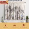 image:imageMaison d Hermine Kitchen Curtain Set for Windows 100 Cotton Set of Kitchen Curtain Valance for Home 2 Tier 28X36 and 1 Valance 56X18 Caf Gifts for Mothers Day Magnolia Mornings046  Amazonia
