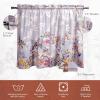image:imageMaison d Hermine Kitchen Curtain Set for Windows 100 Cotton Set of Kitchen Curtain Valance for Home 2 Tier 28X36 and 1 Valance 56X18 Caf Gifts for Mothers Day Magnolia Mornings005  Equinoxe  Grey