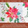 image:imageMaison d Hermine Kitchen Curtain Set for Windows 100 Cotton Set of Kitchen Curtain Valance for Home 2 Tier 28X36 and 1 Valance 56X18 Caf Gifts for Mothers Day Magnolia Mornings057  Poinsettia Christmas