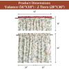 image:imageMaison d Hermine Kitchen Curtain Set for Windows 100 Cotton Set of Kitchen Curtain Valance for Home 2 Tier 28X36 and 1 Valance 56X18 Caf Gifts for Mothers Day Magnolia Mornings055  Holly Time