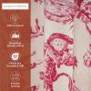 image:imageMaison d Hermine Kitchen Curtain Set for Windows 100 Cotton Set of Kitchen Curtain Valance for Home 2 Tier 28X36 and 1 Valance 56X18 Caf Gifts for Mothers Day Magnolia Mornings004  the Miller  Red