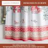 image:imageMaison d Hermine Kitchen Curtain Set for Windows 100 Cotton Set of Kitchen Curtain Valance for Home 2 Tier 28X36 and 1 Valance 56X18 Caf Gifts for Mothers Day Magnolia Mornings052  Rural Christmas