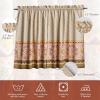 image:imageMaison d Hermine Kitchen Curtain Set for Windows 100 Cotton Set of Kitchen Curtain Valance for Home 2 Tier 28X36 and 1 Valance 56X18 Caf Gifts for Mothers Day Magnolia Mornings078  Damask