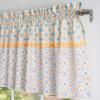 image:imageMaison d Hermine Kitchen Curtain Set for Windows 100 Cotton Set of Kitchen Curtain Valance for Home 2 Tier 28X36 and 1 Valance 56X18 Caf Gifts for Mothers Day Magnolia Mornings028  Summer Whisper
