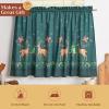 image:imageMaison d Hermine Kitchen Curtain Set for Windows 100 Cotton Set of Kitchen Curtain Valance for Home 2 Tier 28X36 and 1 Valance 56X18 Caf Gifts for Mothers Day Magnolia Mornings075  Hygge Christmas