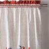 image:imageMaison d Hermine Kitchen Curtain Set for Windows 100 Cotton Set of Kitchen Curtain Valance for Home 2 Tier 28X36 and 1 Valance 56X18 Caf Gifts for Mothers Day Magnolia Mornings009  Campagne