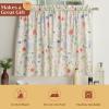image:imageMaison d Hermine Kitchen Curtain Set for Windows 100 Cotton Set of Kitchen Curtain Valance for Home 2 Tier 28X36 and 1 Valance 56X18 Caf Gifts for Mothers Day Magnolia Mornings037  Just Floral