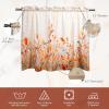 image:imageMaison d Hermine Kitchen Curtain Set for Windows 100 Cotton Set of Kitchen Curtain Valance for Home 2 Tier 28X36 and 1 Valance 56X18 Caf Gifts for Mothers Day Magnolia Mornings019  Oak Leaves