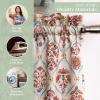 image:imageMaison d Hermine Kitchen Curtain Set for Windows 100 Cotton Set of Kitchen Curtain Valance for Home 2 Tier 28X36 and 1 Valance 56X18 Caf Gifts for Mothers Day Magnolia Mornings018  Romane