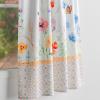 image:imageMaison d Hermine Kitchen Curtain Set for Windows 100 Cotton Set of Kitchen Curtain Valance for Home 2 Tier 28X36 and 1 Valance 56X18 Caf Gifts for Mothers Day Magnolia Mornings028  Summer Whisper