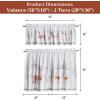 image:imageMaison d Hermine Kitchen Curtain Set for Windows 100 Cotton Set of Kitchen Curtain Valance for Home 2 Tier 28X36 and 1 Valance 56X18 Caf Gifts for Mothers Day Magnolia Mornings067  Christmas Tradition