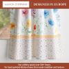 image:imageMaison d Hermine Kitchen Curtain Set for Windows 100 Cotton Set of Kitchen Curtain Valance for Home 2 Tier 28X36 and 1 Valance 56X18 Caf Gifts for Mothers Day Magnolia Mornings028  Summer Whisper