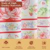 image:imageMaison d Hermine Kitchen Curtain Set for Windows 100 Cotton Set of Kitchen Curtain Valance for Home 2 Tier 28X36 and 1 Valance 56X18 Caf Gifts for Mothers Day Magnolia Mornings006  Vintage Floral