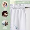 image:imageMaison d Hermine Kitchen Curtain Set for Windows 100 Cotton Set of Kitchen Curtain Valance for Home 2 Tier 28X36 and 1 Valance 56X18 Caf Gifts for Mothers Day Magnolia Mornings073  Summer Floral